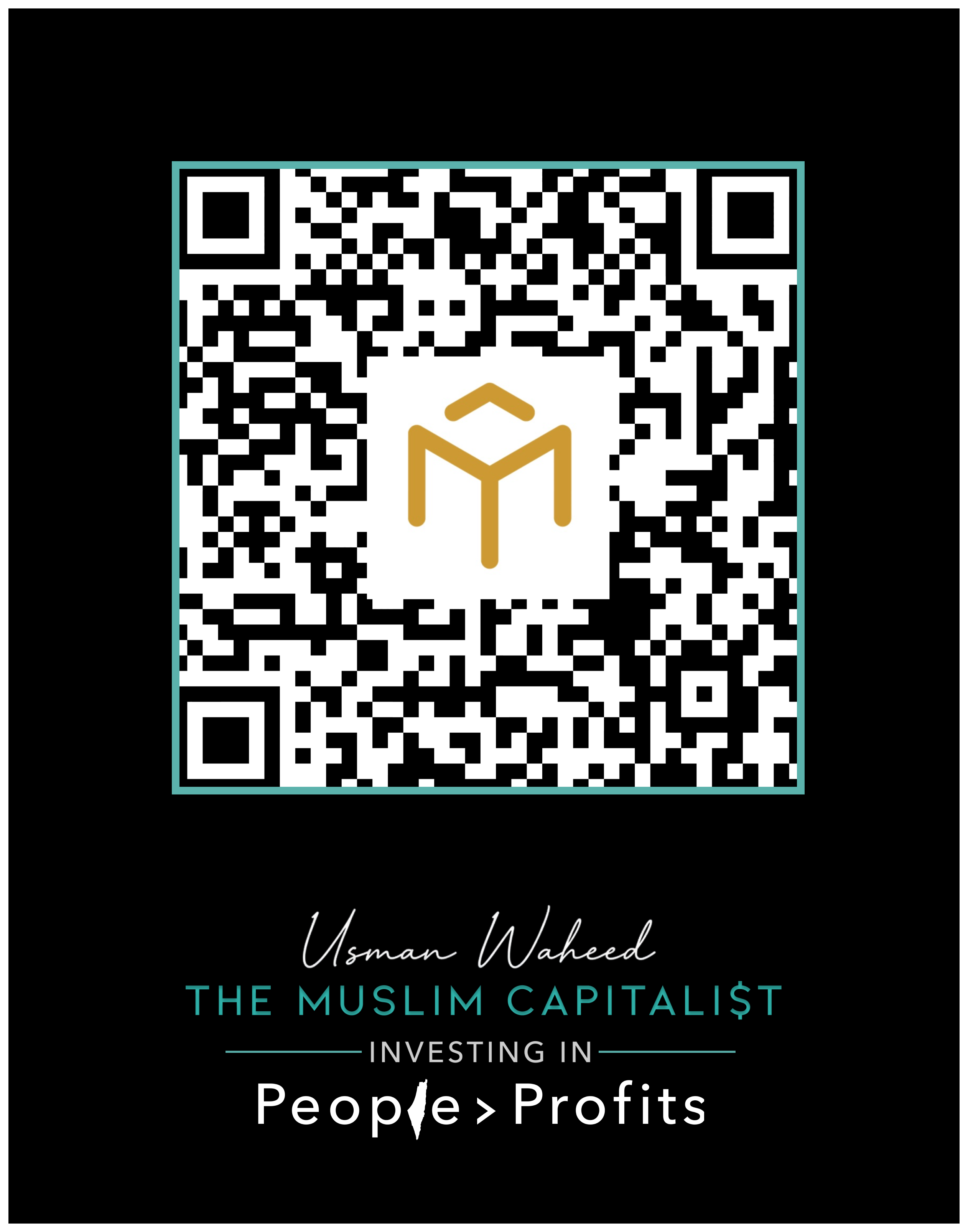 QR code for Usman Waheed's contact details and paper
